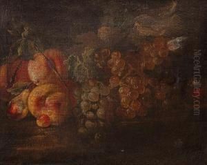 A Still Life Of Grapes, Apples, Pears And Walnuts