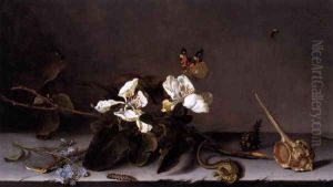 Still-Life with Apple Blossoms 2 by Balthasar Van Der Ast