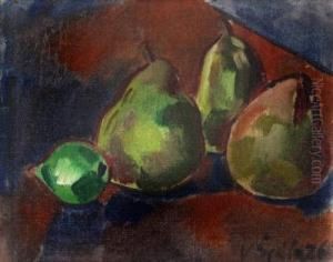 A Still Life With Pears by Vaclav Spala
