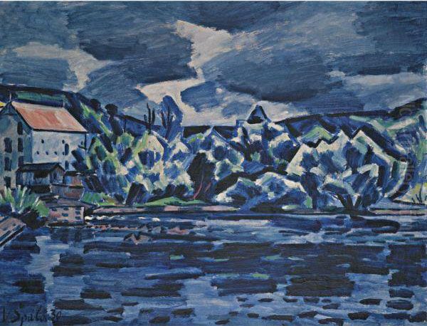 Thunderstorm By The River Otava - view 1
