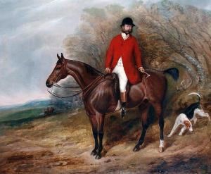 A Huntsman And Hound by Charles Bilger Spalding