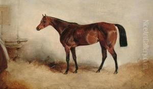 Beeswing, A Bay Horse In A Stable by Charles Bilger Spalding