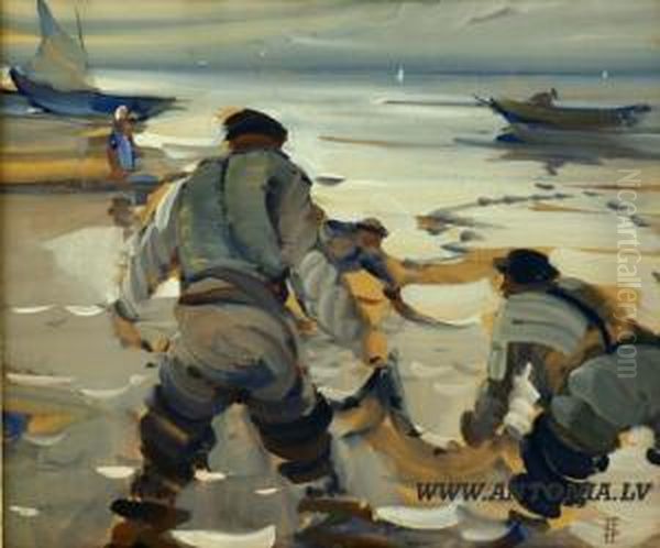 Fishermans With Nets - view 1