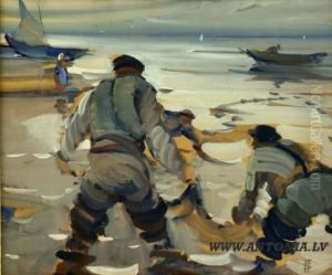 Fishermans With Nets