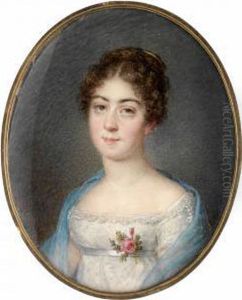 Christina Charlotta Willberg (1805-83) by Lorentz, Lars Svens. Sparrgren