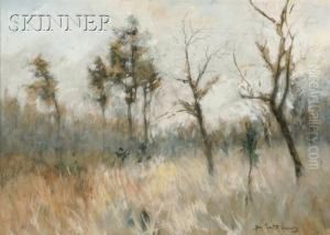 Landscape With Meadow Grass And Trees by Henry Plympton Spaulding