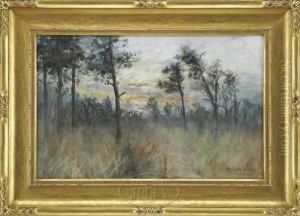 Sunset Landscape by Henry Plympton Spaulding