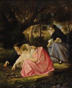 Berry Gatherers by Thomas Truman Spear