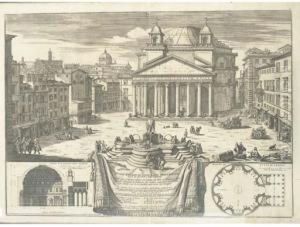 The Colosseum; The Pantheon; And Piazza Del Popolo by Alessandro Specchi