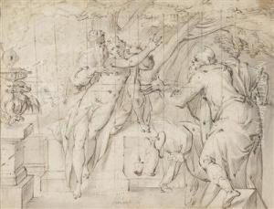 Susanna And The Elders by Hans, Jan Speeckaert