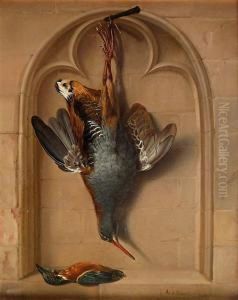 Trophee De Chasse Ou La Perdrix Bleue by Michel Joseph Speeckaert