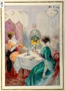 Le Dejeuner Des Dames A L'eau De Vittel by Giovanni Spellani