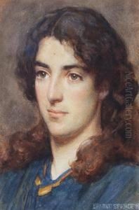 Portrait Of A Young Woman by Ernest Spence