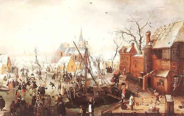 Winter Scene at Yselmuiden 2 - view 1
