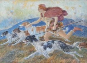 Diana And The Huntress by Percy Fred. Seaton Spence