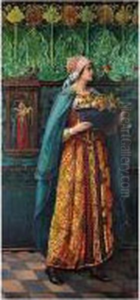 Lady With A Bowl Of Fruit - view 1