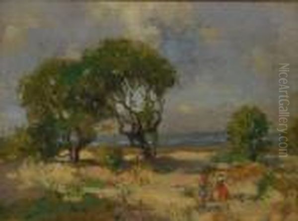 Children In The Dunes At Yellowcraigs, East Lothian - view 1