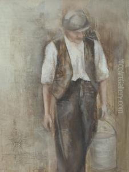 Man With Bucket - view 1
