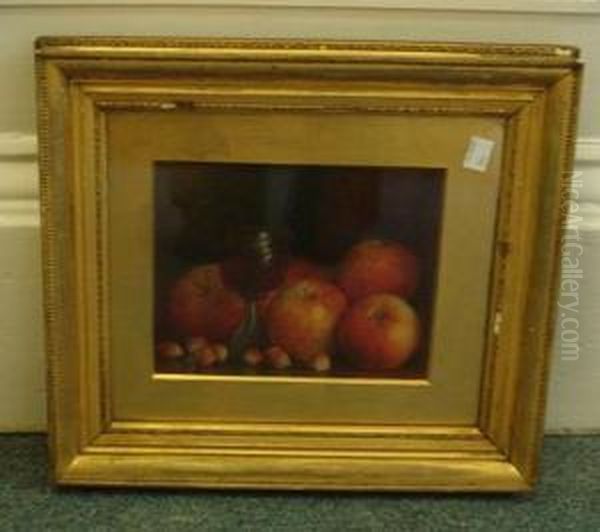 Still Life Of Apples, Filbert And Roemer Glass - view 1