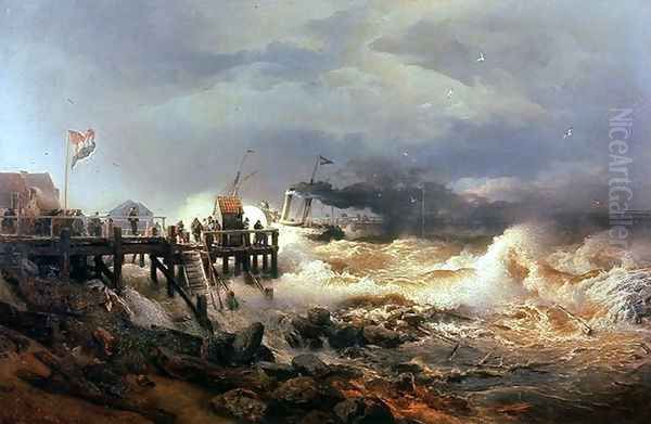 Storm At Dutch Coast - view 1