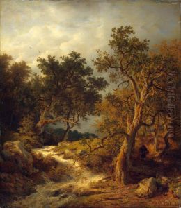 Landscape With A Stream by Andreas Achenbach