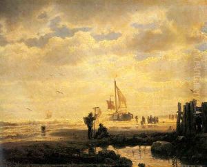 Bringing In The Catch by Andreas Achenbach