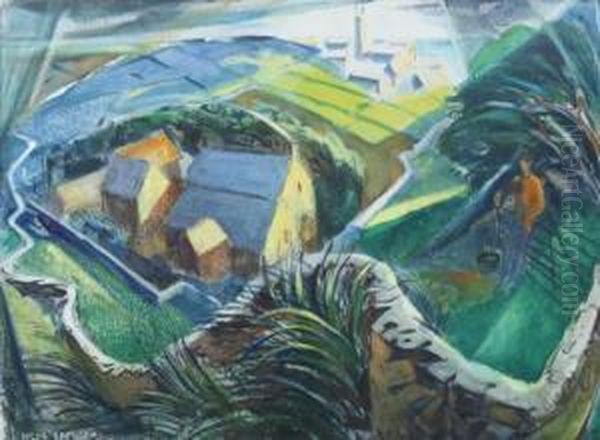 Landscape With Farm And Figure At Fence - view 1