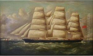 Forward Ho: A Full-rigged Ship Off Dover
