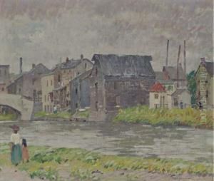 Along The Riverbank by Robert Spencer