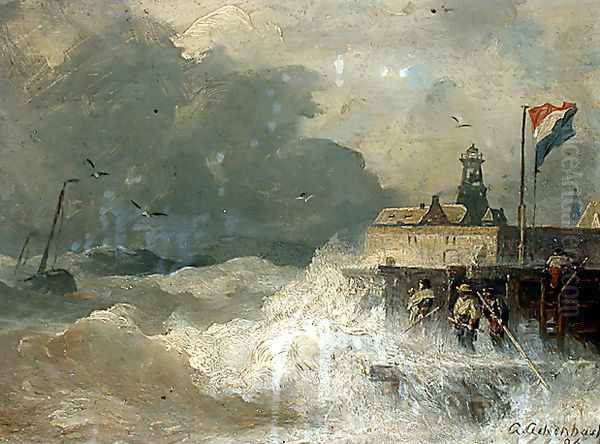 Sturm an der Küste (Storm at the Coast) - view 1