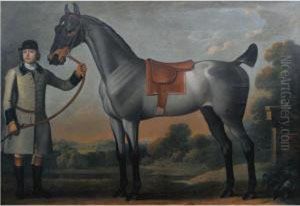 Portrait Of Mr Churchman's Ronata by James Seymour And Thomas Spencer