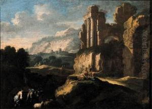 Rovine Classiche Con Astanti - view 1