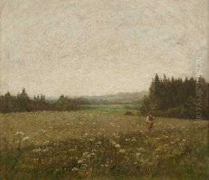 Maher In Landschaft by Johann Sperl