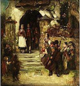 Ol Auf Leinwand, Auf Karton Aufgezogen. by Johann Sperl