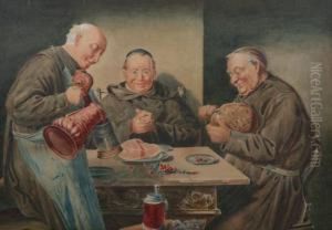 Three Monks Dining by Jp Sperl