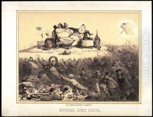 Stream of time, caricature of Louis Philippe by Andreas Achenbach