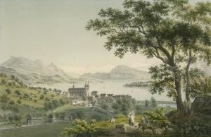 Blick Auf Luzern Und Den Vierwaldstattersee. by Johann Jakob Sperli