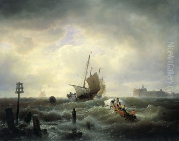The Entrance to the Harbour at Hellevoetsluys - view 1