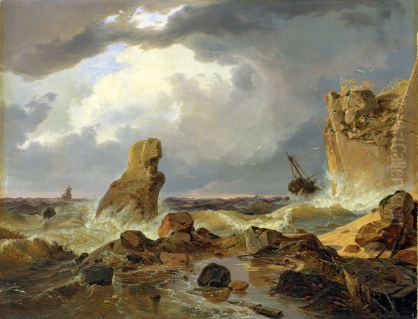 Surf on a Rocky Coast - view 1