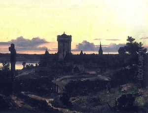 Zons on the Rhine for evening illumination