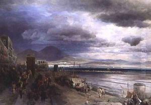 The Coast of Naples by Andreas Achenbach