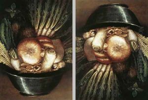 Vegetables In A Bowl Or The Gardener by Giuseppe Arcimboldo