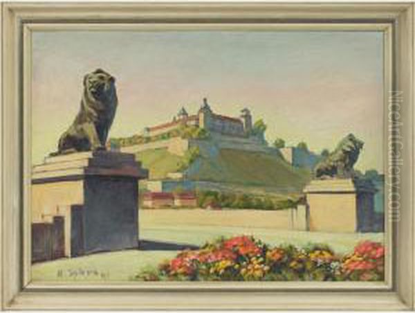 Lion Statues - view 1