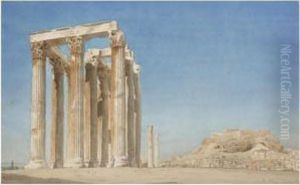 Athens, With The Acropolis Beyond by Richard Phene Spiers