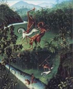 Balinesische Legende (balinese Legend) by Walter Spies