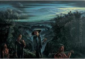 Heimkehrende Javaner by Walter Spies