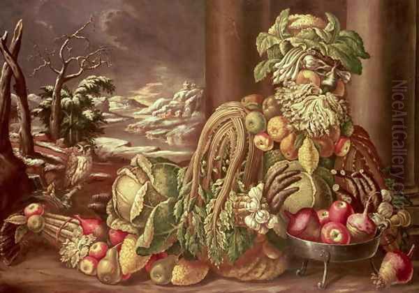 Winter (4) by Giuseppe Arcimboldo