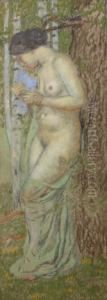 Standing Female Nude by Jaroslav Spillar