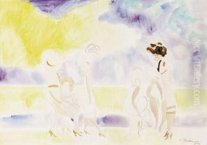 La Promenade, Le Soir Au Bord De La Mer by Leon Spilliaert