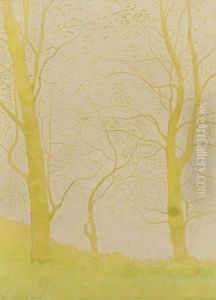 Arbres Pres De L'etang by Leon Spilliaert